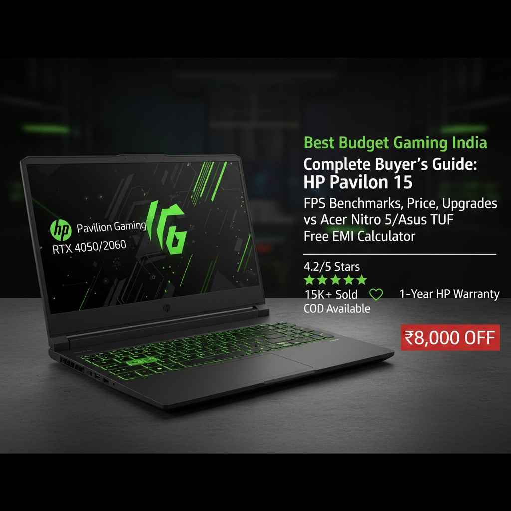HP Pavilion Gaming Laptop 2026 | RTX 4050/4060 ₹58,990 | Best Budget Gaming India