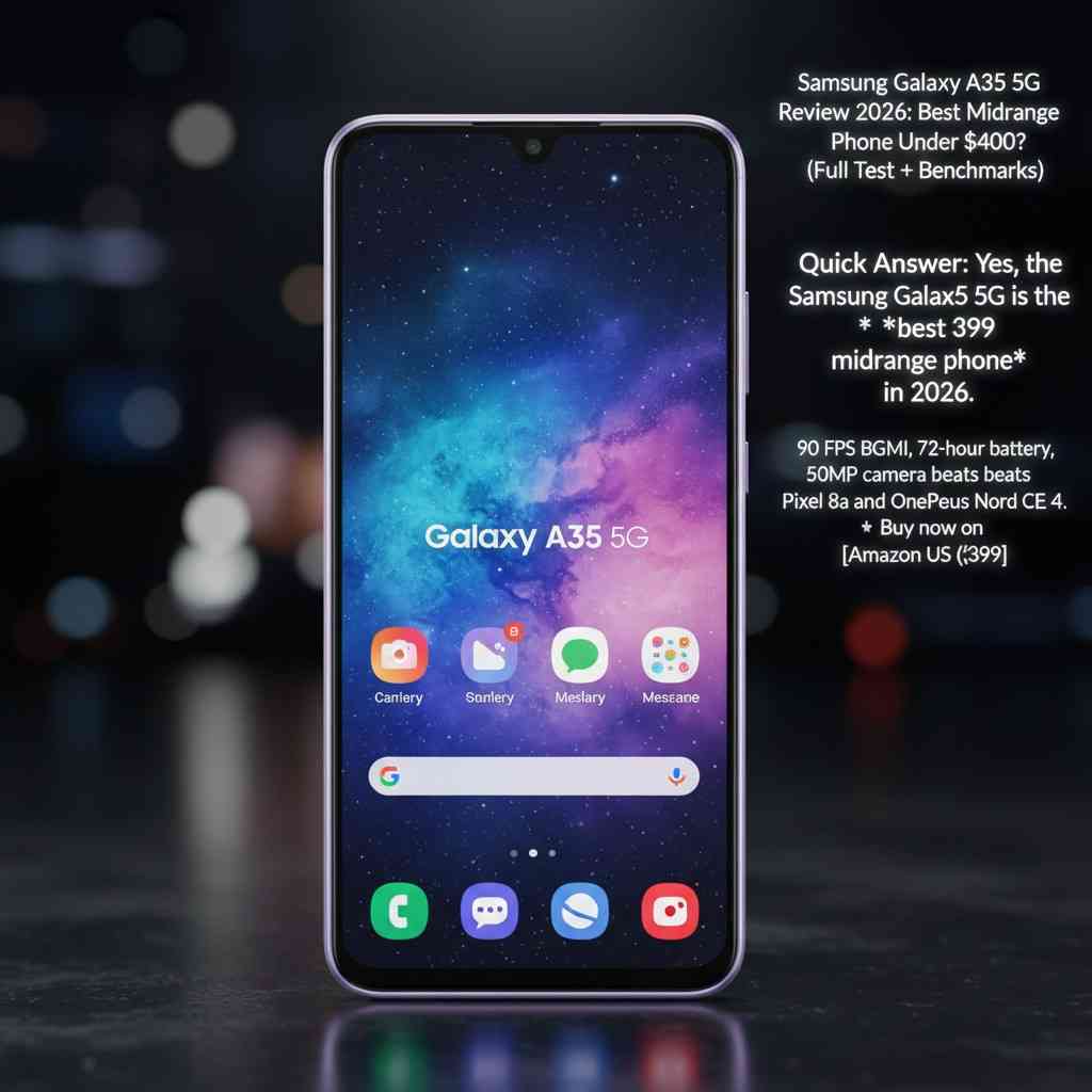 Samsung Galaxy A35 Review 2026 90 FPS Gaming 3 Day Battery Samsung Galaxy A35 Review 2026 90 FPS Gaming 3 Day Battery