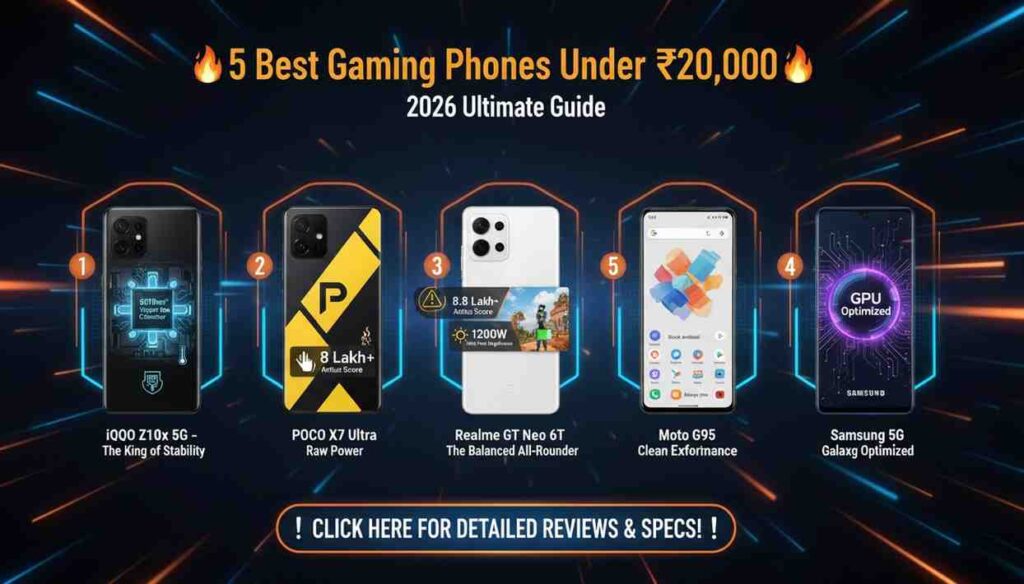 5 Best Gaming Phones Under ₹20,000