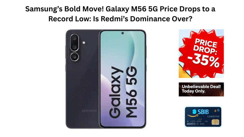 Samsung Galaxy M56 Amazon India discount offer April 2026 price drop